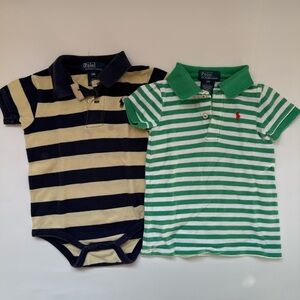 Ralph Lauren 12m striped polos